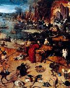 BOSCH, Hieronymus The Temptation of Saint Anthony oil